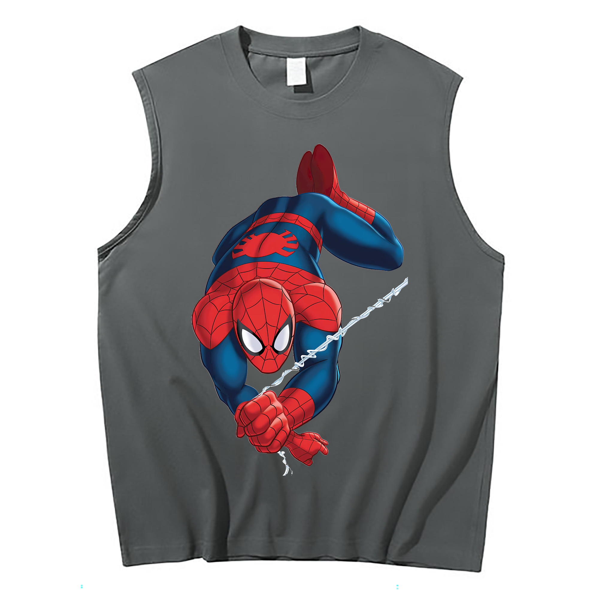Spider Man スパイダーマン コットン100％タンクトップ（フロントプリント）